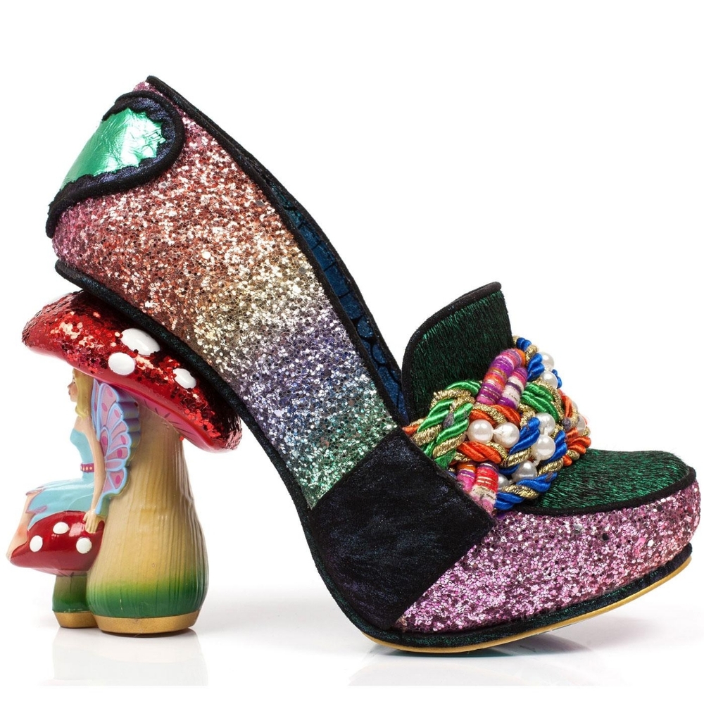 Irregular choice fairy toadstool heels